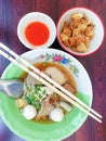 Noodles Pork-Beef Royalty Free Stock Photo