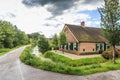 Farm in polder at Noord Linschoterdijk, city of Linschoten