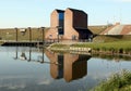 Drainage pumping station at Noordpolderzijl Royalty Free Stock Photo