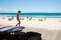 Noosa beach, Queensland, Australia. Royalty Free Stock Photo