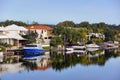 Noosa Waters Canals - Queensland, Australia Royalty Free Stock Photo