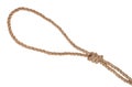 Noose With Gallows Knot Tied On Thick Jute Rope