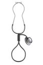 Noose from stethoscope. Medical error, concept. 3D rendering Royalty Free Stock Photo