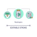 Nootropics concept icon