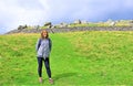 Hiking through the Norber Erratics, in Austwick, North Yorkshire.