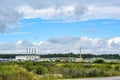 Nord stream in the industrial area of Lubmin near Greifswald, landfall of the natural gas pipeline through the Baltic Sea from Royalty Free Stock Photo