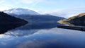 Nordfjord mountain reflections in Loen in Vestland in Norway Royalty Free Stock Photo