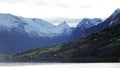 Nordfjord mountains between Stryn and Loenin Vestland in Norway Royalty Free Stock Photo