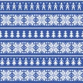 Nordic christman seamless pattern with men and women