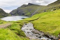 Nordic natural landscape Faroe Islands