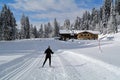 Nordic Skiing in Kaisergebirge, Tirol, Austria Royalty Free Stock Photo