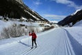 Nordic Skiing in Paznaun, Mathon, Silvretta Alpen, Tirol, Austria