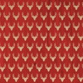 Nordic Stag Pattern on Natural background