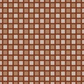 Nordic style ornament. Grid pattern, seamless wool texture