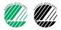 Nordic swan mark. Nordic ecolabel sustainability ecolabel for products from the nordic countries Royalty Free Stock Photo