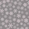 Nordic trandy seamless pattern with snowflakes for decoration interior, print posters, greating card, bussines banner