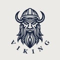 Nordic viking logo icon