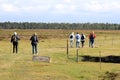 Nordic walkers at Falsterbo, South Sweden