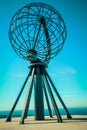 Nordkapp globe monument at north cape norway