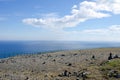 Nordkapp/ North Cape midnight landscape, Norway Royalty Free Stock Photo