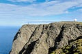 NORDKAPP, NORWAY A view on the North Cape cliff and Globe Monu Royalty Free Stock Photo