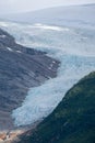 Nordland. Beautiful scenery of Svartisen glacier. Engabreen from the Holandsfjorden view.