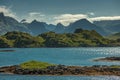 Nordland County Lofoten Distinctive Scenery During Summer