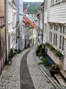 Nordnes neighborhood, Bergen, Norway Royalty Free Stock Photo