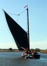 Norfolk Broads Wherry Royalty Free Stock Photo