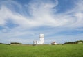 Norfolk coastline, lighthouse and blue skies