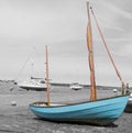 Norfolk coastline, sailing boats blue skies Royalty Free Stock Photo