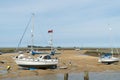 Norfolk coastline, sailing boats blue skies Royalty Free Stock Photo