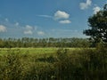 Norfolk countryside and cloudy sky