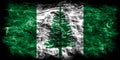 Norfolk island smoke flag, Australia dependent territory flag Royalty Free Stock Photo