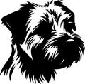 Norfolk Terrier Black Silhouette Generative Ai Royalty Free Stock Photo