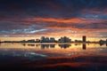 Norfolk, Virginia, USA Downtown Skyline in the Morning Royalty Free Stock Photo