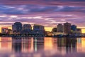 Norfolk, Virginia, USA Downtown Skyline in the Morning Royalty Free Stock Photo