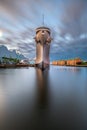 The USS Wisconsin (BB-64) in Norfolk, Virginia