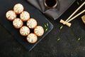 Nori Maki Philadelphia Sushi Rolls Royalty Free Stock Photo