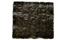 Nori seaweed sheet on a white Royalty Free Stock Photo