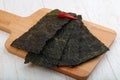 Nori seaweed sheets Royalty Free Stock Photo