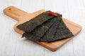 Nori seaweed sheets Royalty Free Stock Photo