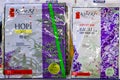 Nori seaweed sheets and wasabi powder for making sushi and rolls. Illustrative editorial. June 24, 2021, Beltsy Moldova