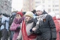 NORILSK, RUSSIA - MAY 9, 2016: People celebrate the day of victory