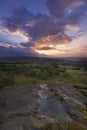 Norland moor sunset Royalty Free Stock Photo