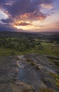 Norland moor sunset Royalty Free Stock Photo