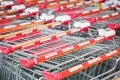 Norma shopping carts Royalty Free Stock Photo