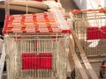 Norma shopping carts Royalty Free Stock Photo