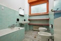 Normal bathroom in old apartment interior Royalty Free Stock Photo