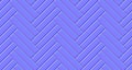 Normal map double herringbone parquet floor seamless pattern with diagonal panels